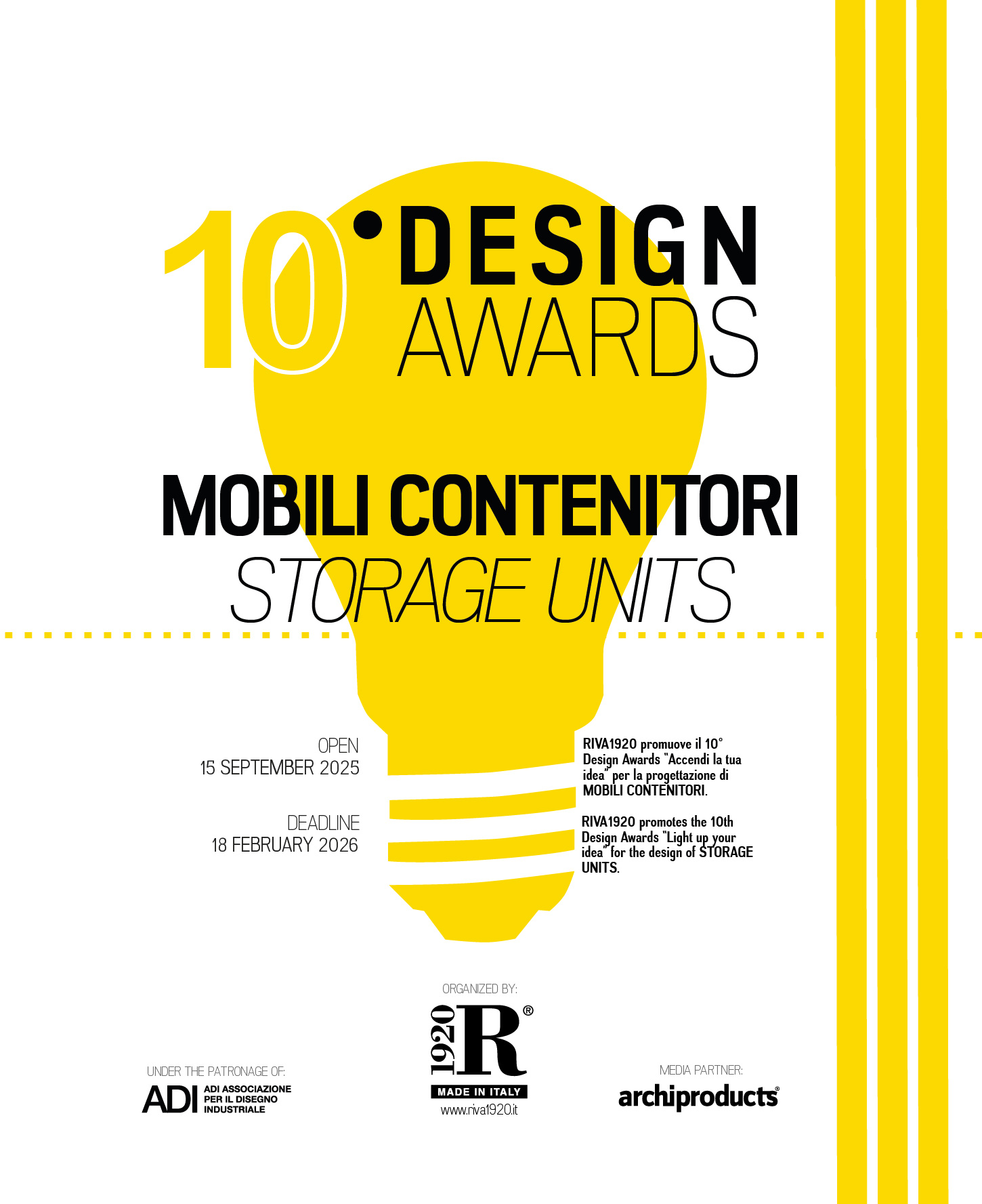 10° Design Awards “Mobili Contenitori”